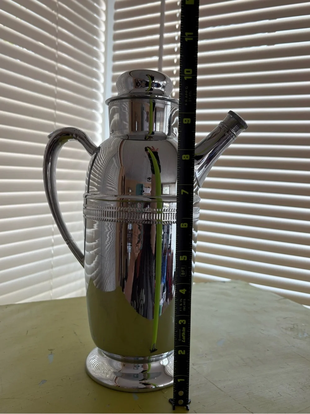 Continental Chrome Cocktail Shaker #3515 Barware Vintage Art Deco Classic